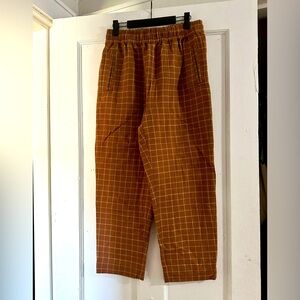 Madewell Fleece Checkered Pants